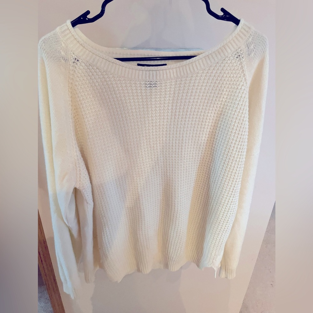 Jenny Ivory/Cream Knit Sweater XL